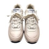 シャネル CHANEL ココマークグラデーションスニーカー G46086 アイボリー レザー レザー レディース スニーカー
