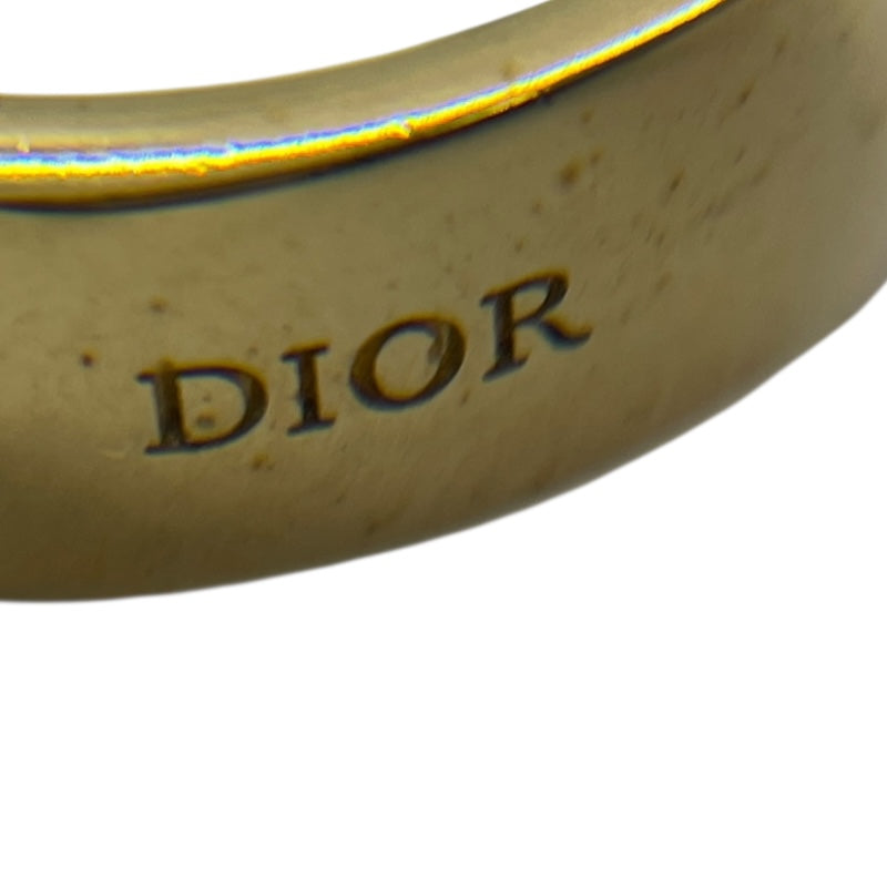 クリスチャン・ディオール Christian Dior コード3連リング ゴールド/ピンク メタル アクセサリー