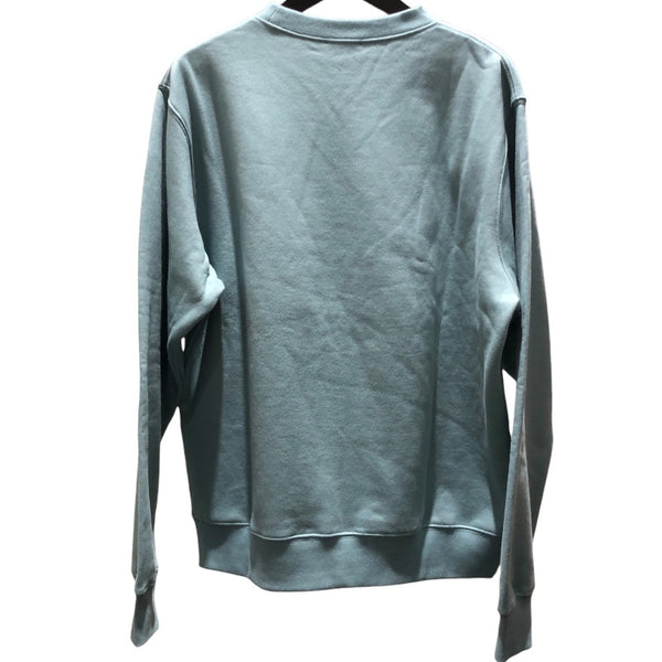 クリスチャン・ディオール Christian Dior ロゴ刺繍スウェットTシャツ 343J694A0531 ブルー コットン メンズ スウェット