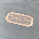 クリスチャン・ディオール Christian Dior ロゴ刺繍スウェットTシャツ 343J694A0531 ブルー コットン メンズ スウェット
