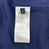 フェンディ FENDI エンボスロゴスウェットシャツブルゾン FY1272 ネイビー コットン メンズ スウェット