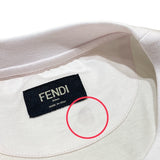 フェンディ FENDI エンボスロゴTシャツ 2023SS FY1217 コットン100％ メンズ 半袖Ｔシャツ