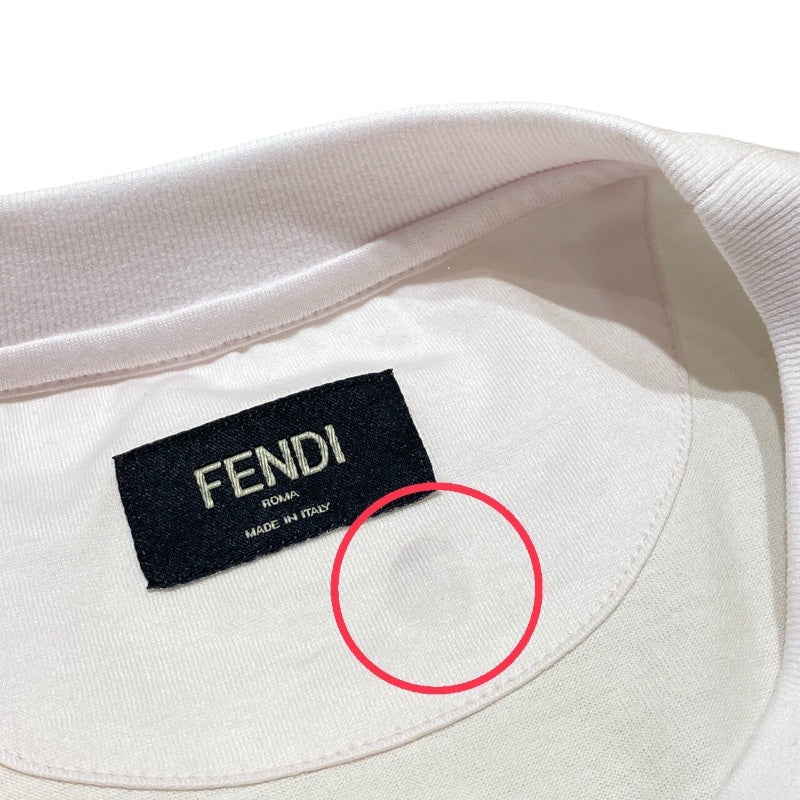 フェンディ FENDI エンボスロゴTシャツ 2023SS FY1217 コットン100％ メンズ 半袖Ｔシャツ