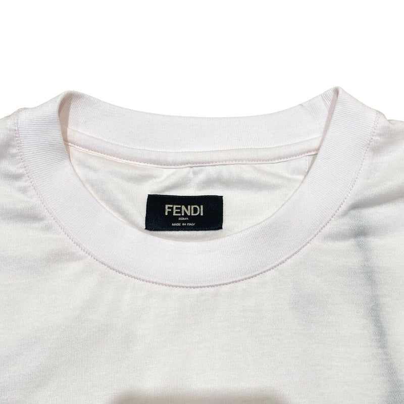 フェンディ FENDI エンボスロゴTシャツ 2023SS FY1217 コットン100％ メンズ 半袖Ｔシャツ