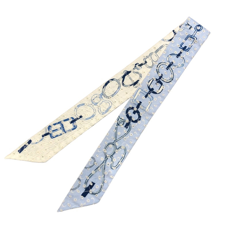 エルメス HERMES ツイリー BRODERIE ANGLA DO RE BOUCL シルク レディース スカーフ