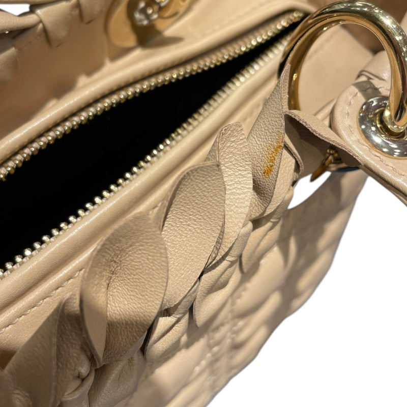 クリスチャン・ディオール Christian Dior レディディオール ミディアム M05500VCA/M029 ベージュ ラム レディース ハンドバッグ