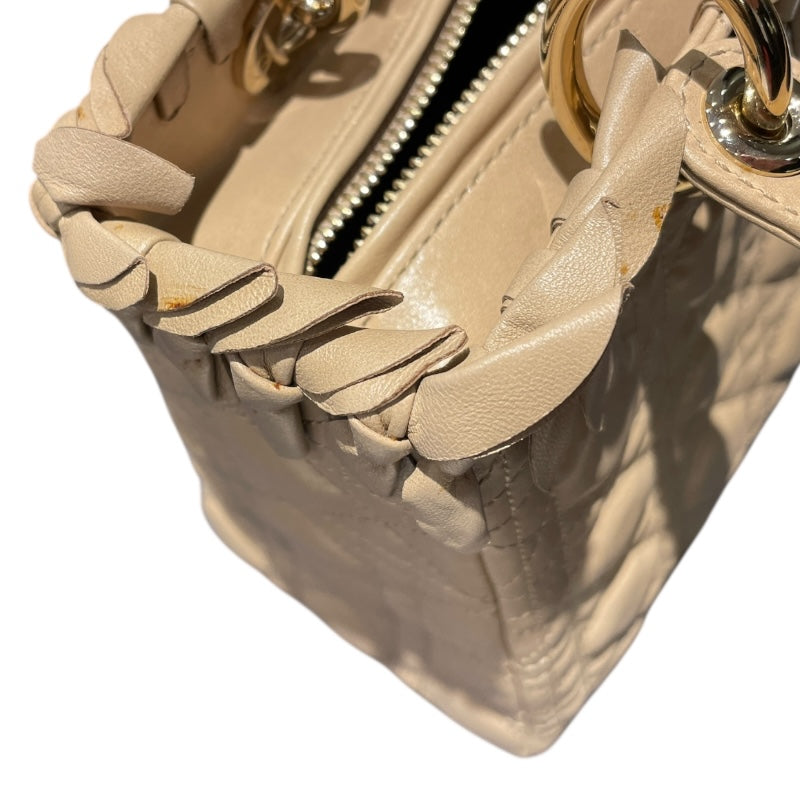 クリスチャン・ディオール Christian Dior レディディオール ミディアム M05500VCA/M029 ベージュ ラム レディース ハンドバッグ