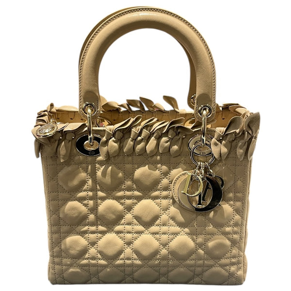 クリスチャン・ディオール Christian Dior レディディオール ミディアム M05500VCA/M029 ベージュ ラム レディース ハンドバッグ