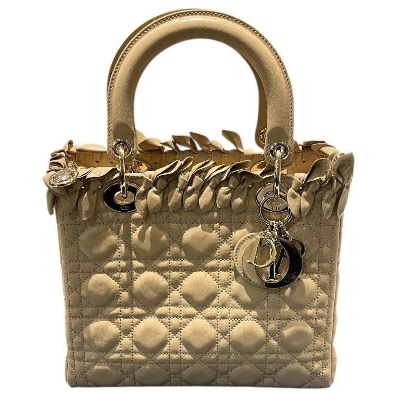 クリスチャン・ディオール Christian Dior レディディオール ミディアム M05500VCA/M029 ベージュ ラム レディース ハンドバッグ