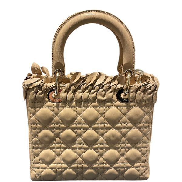 クリスチャン・ディオール Christian Dior レディディオール ミディアム M05500VCA/M029 ベージュ ラム レディース ハンドバッグ