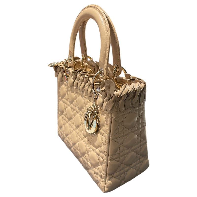 クリスチャン・ディオール Christian Dior レディディオール ミディアム M05500VCA/M029 ベージュ ラム レディース ハンドバッグ