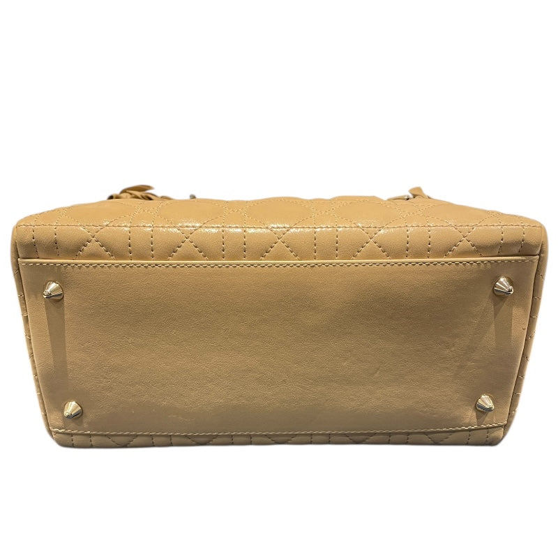 クリスチャン・ディオール Christian Dior レディディオール ミディアム M05500VCA/M029 ベージュ ラム レディース ハンドバッグ