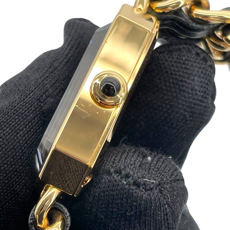 シャネル CHANEL プルミエール オリジナル エディション H6951 ブラック GP クオーツ レディース 腕時計
