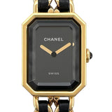 シャネル CHANEL プルミエール オリジナル エディション H6951 ブラック GP クオーツ レディース 腕時計