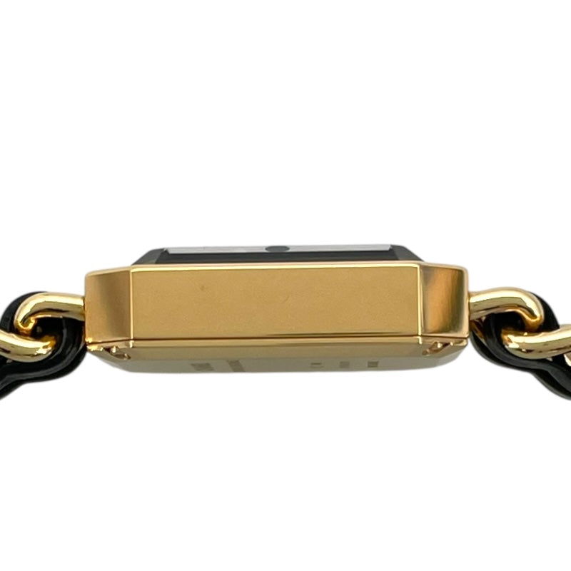 シャネル CHANEL プルミエール オリジナル エディション H6951 ブラック GP クオーツ レディース 腕時計