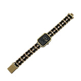 シャネル CHANEL プルミエール オリジナル エディション H6951 ブラック GP クオーツ レディース 腕時計