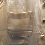 シャネル CHANEL ココマークボタンブラウスノースリーブブラウス アイボリー シルク レディース ブラウス