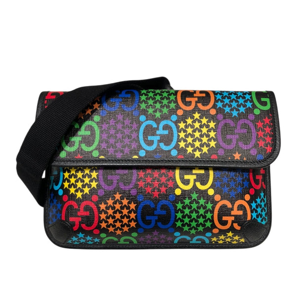 グッチ GUCCI GGサイケデリックウエストバッグ 598113 マルチカラー PVC メンズ ウエストバッグ