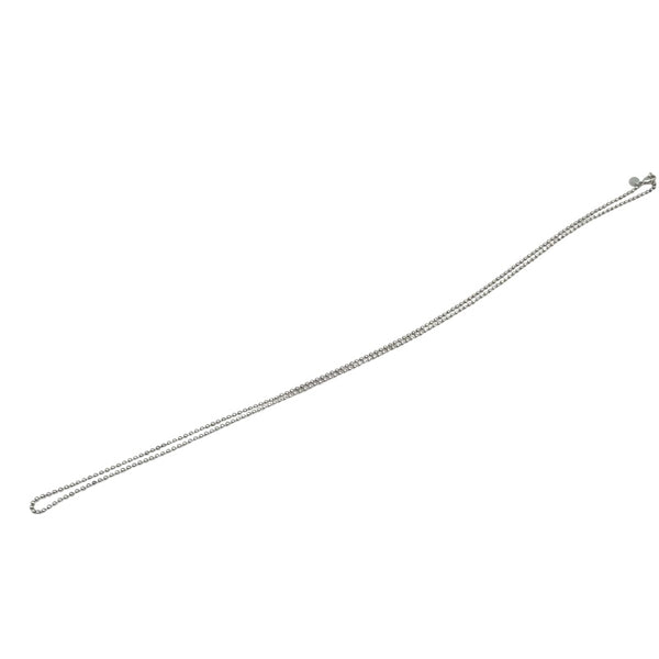 ティファニー TIFFANY＆CO ボールチェーンロングネックレス シルバー SV925 ジュエリー
