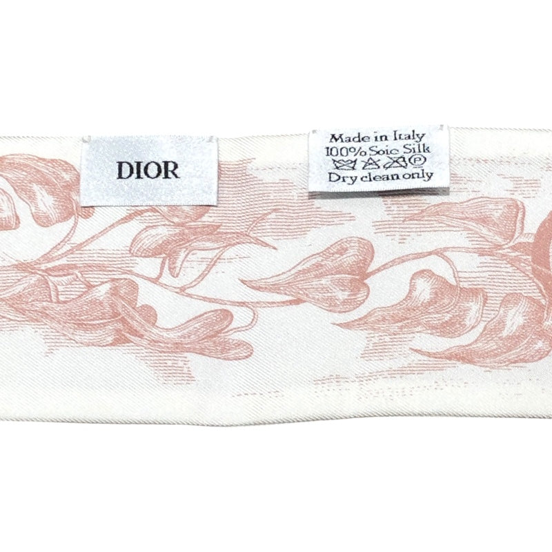 クリスチャン・ディオール Christian Dior ミッツア ホワイト シルク レディース スカーフ