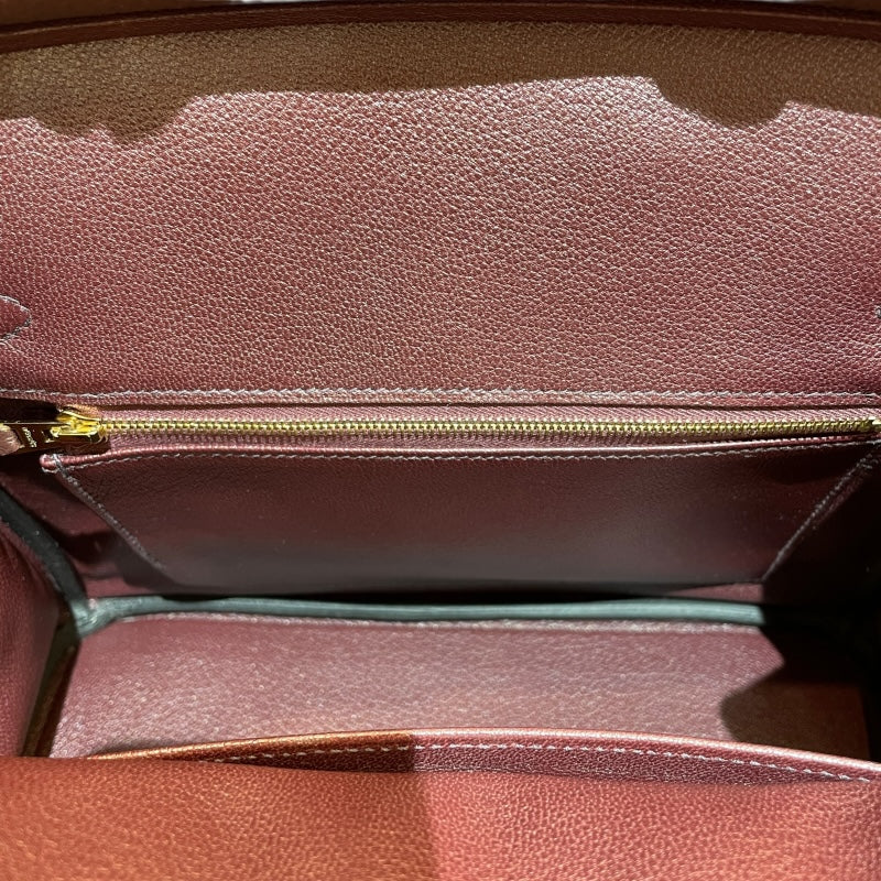 エルメス HERMES バーキン30 Z刻印 ルージュセリエ・ゴールド金具 トゴ レディース ハンドバッグ