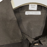 エルメス HERMES ノースリーブシャウワンピース 3E0565DT ブラック コットン コットン レディース ワンピース