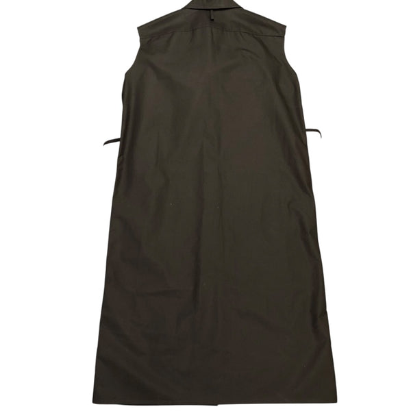 エルメス HERMES ノースリーブシャウワンピース 3E0565DT ブラック コットン コットン レディース ワンピース