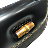 グッチ GUCCI バンブー2WAYハンドバッグ 495880 ブラック カーフ レディース ショルダーバッグ