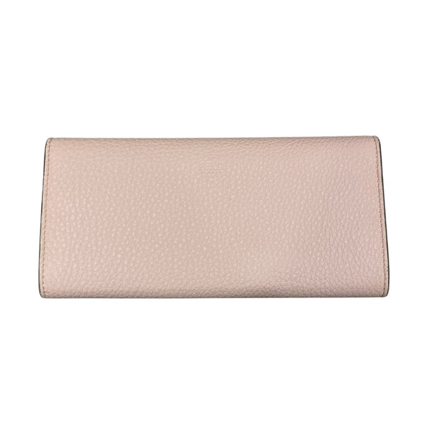 フェンディ FENDI ピーカブーウォレット 8M0427-A91B ピンク・ゴールド金具 レザー レディース 長財布