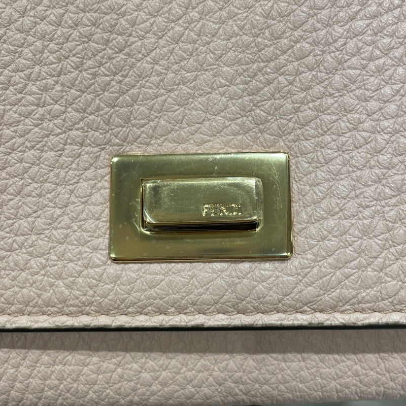 フェンディ FENDI ピーカブーウォレット 8M0427-A91B ピンク・ゴールド金具 レザー レディース 長財布