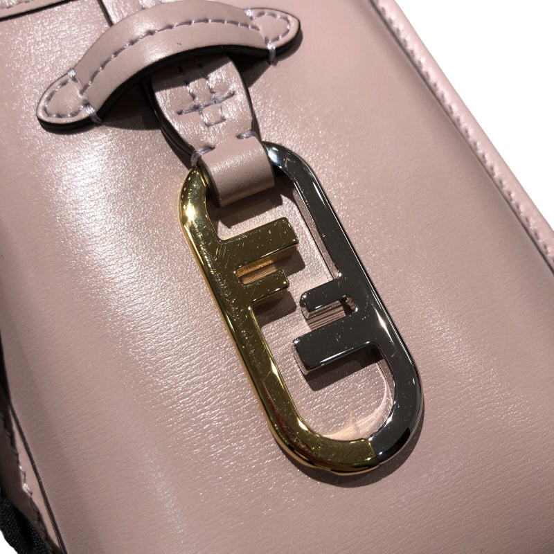 フェンディ FENDI オーロックフォンショルダー 7AS131-AHM0 ピンク・ゴールド・シルバー金具 レザー レディース ショルダーバッグ
