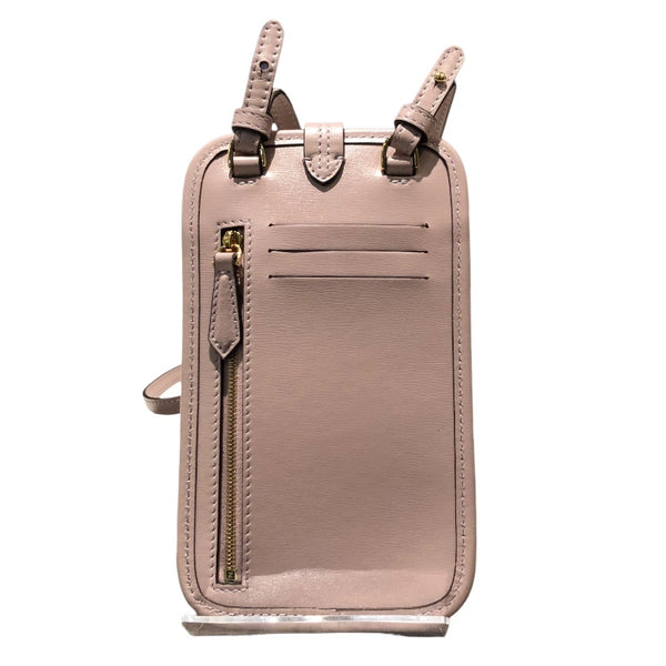 フェンディ FENDI オーロックフォンショルダー 7AS131-AHM0 ピンク・ゴールド・シルバー金具 レザー レディース ショルダーバッグ