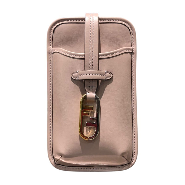 フェンディ FENDI オーロックフォンショルダー 7AS131-AHM0 ピンク・ゴールド・シルバー金具 レザー レディース ショルダーバッグ