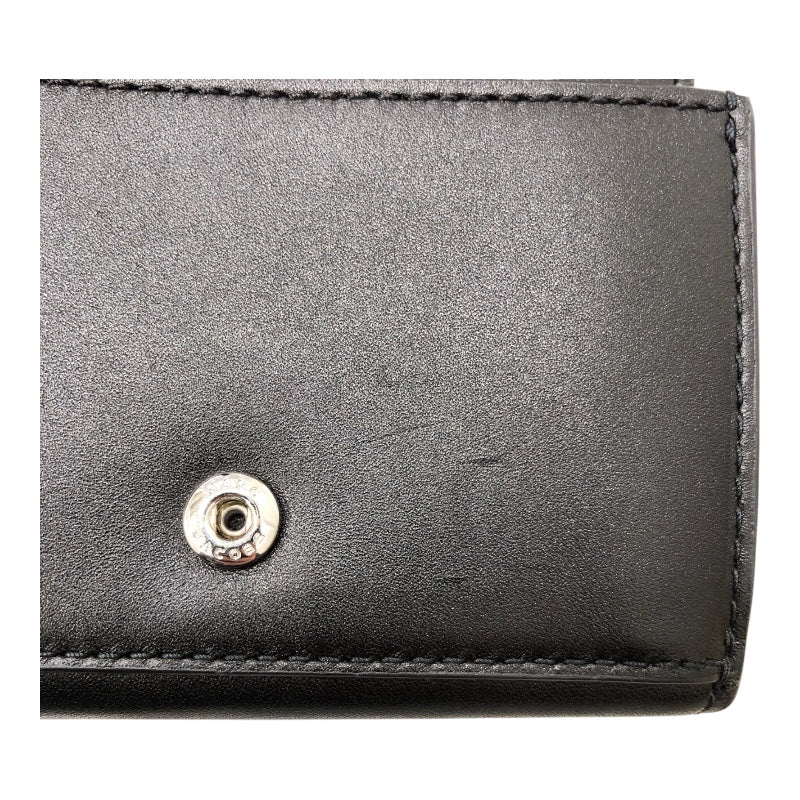 マークジェイコブス MARC JACOBS ガバードJ三つ折りウォレット 2S4SMP009 ブラック レザー レディース 三つ折り財布