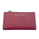 マークジェイコブス MARC JACOBS ロゴコンパクトウォレット S105M06SP2 ボルドー×ブラック レザー レディース 二つ折り財布