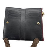 マークジェイコブス MARC JACOBS ロゴコンパクトウォレット S105M06SP2 ボルドー×ブラック レザー レディース 二つ折り財布