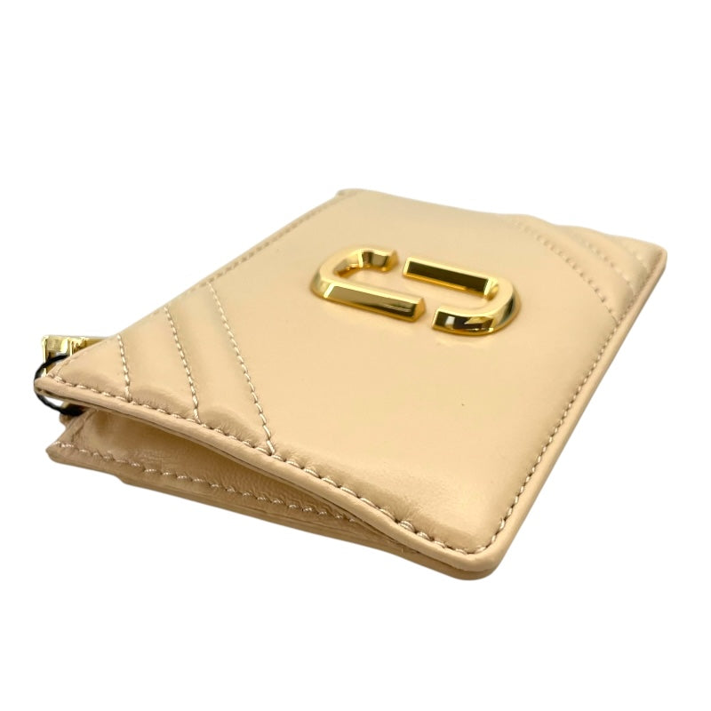 マークジェイコブス MARC JACOBS ダブルJフラグメントケース S156L01F21 ベージュ レザー レディース コインケース