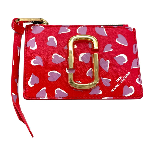 マークジェイコブス MARC JACOBS スナップショットフラグメントケース M0017081 レッド×ピンク レザー レディース コインケース