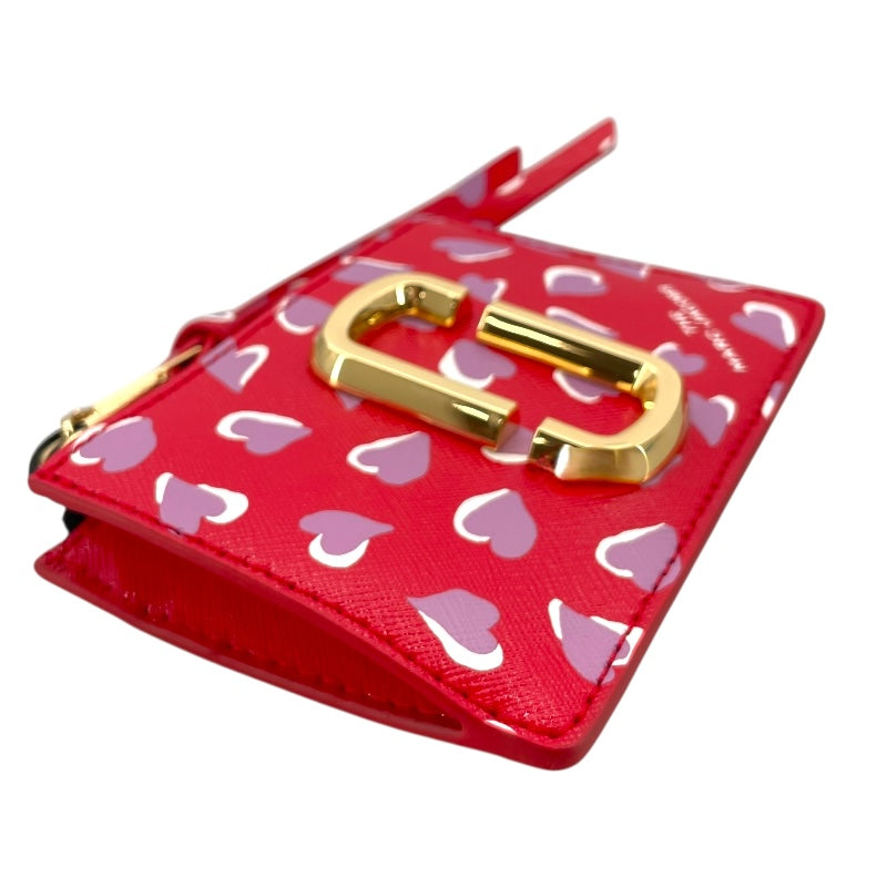マークジェイコブス MARC JACOBS スナップショットフラグメントケース M0017081 レッド×ピンク レザー レディース コインケース