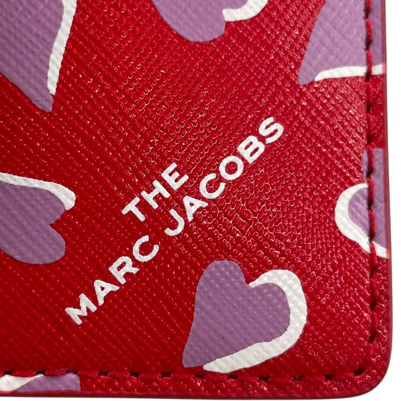 マークジェイコブス MARC JACOBS スナップショットフラグメントケース M0017081 レッド×ピンク レザー レディース コインケース