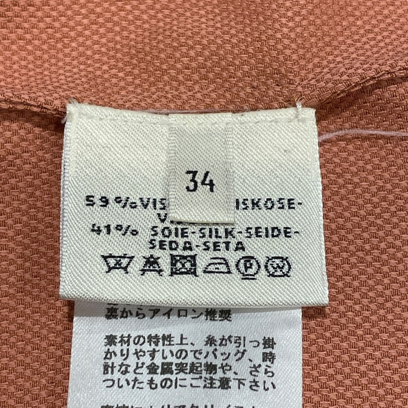 エルメス HERMES ノースリーブワンピース オレンジ 素材は画像を参照下さい レディース ワンピース