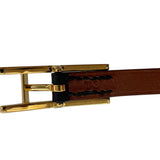 エルメス HERMES アピ ドゥブルトゥール ブレスレット ブラック GD金具 レザー アクセサリー