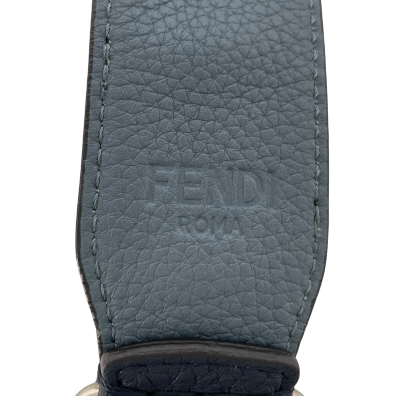 フェンディ FENDI ショルダーストラップ グレー レザー レディース ショルダーストラップ