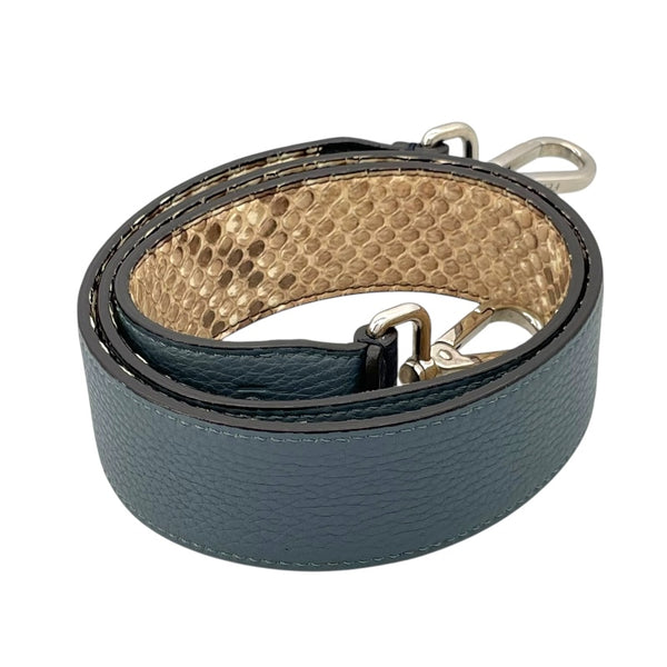 フェンディ FENDI ショルダーストラップ グレー レザー レディース ショルダーストラップ