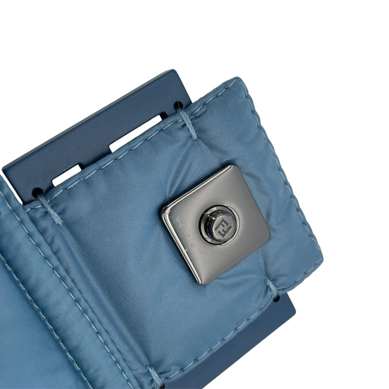 フェンディ FENDI バゲットバッグ ジップアップジャケット FAN087 ブルー ナイロン メンズ ナイロンジャケット