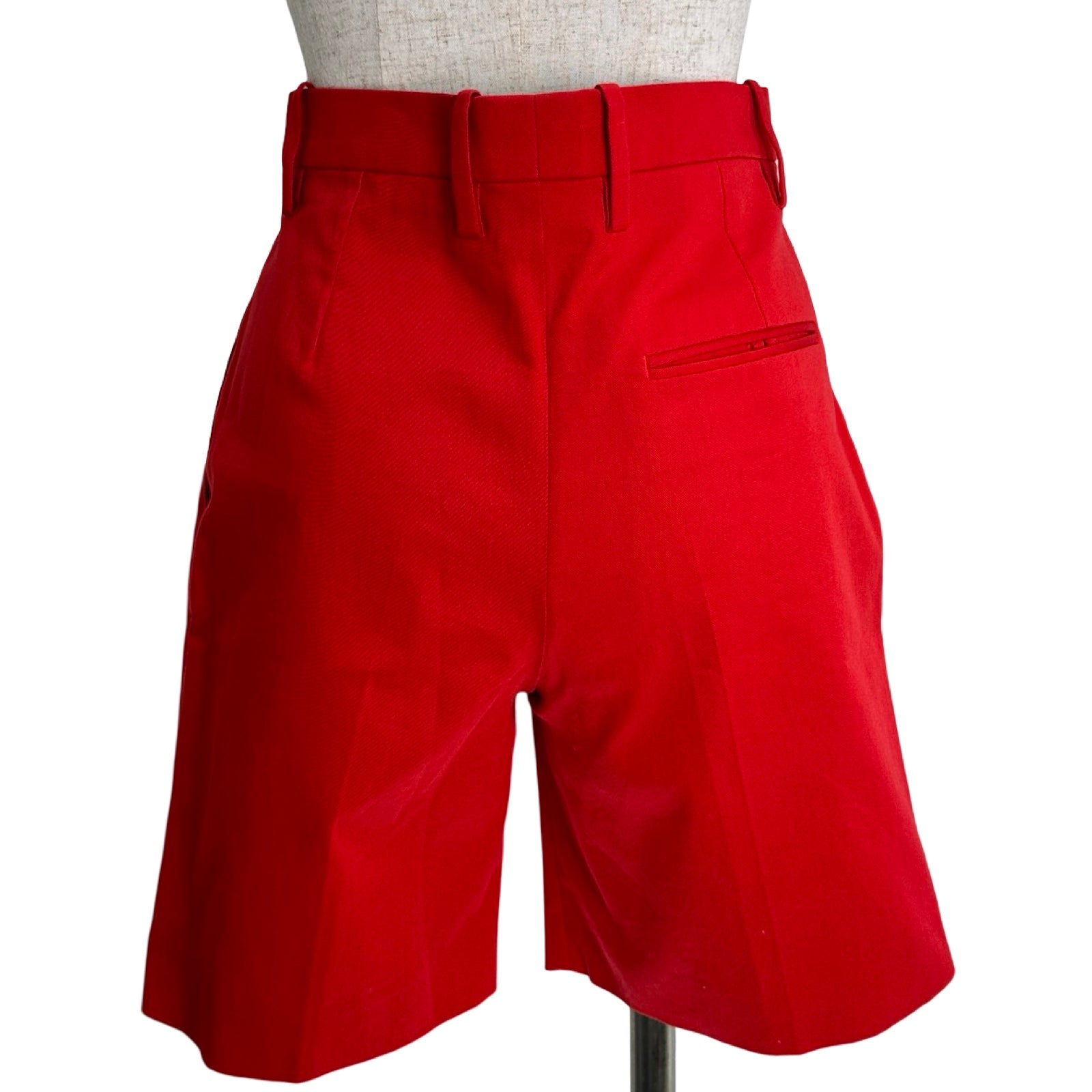 エルメス HERMES ハーフパンツ レッド コットン レディース ショート