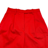 エルメス HERMES ハーフパンツ レッド コットン レディース ショートパンツ