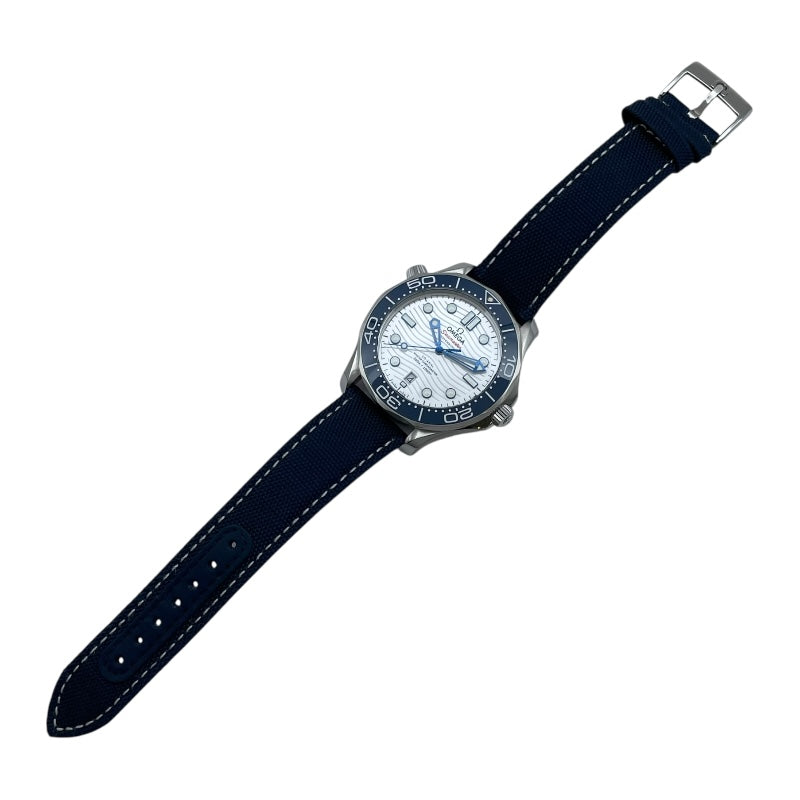 オメガ OMEGA シーマスター 522.30.42.20.04.001 ホワイト SS 自動巻き メンズ 腕時計