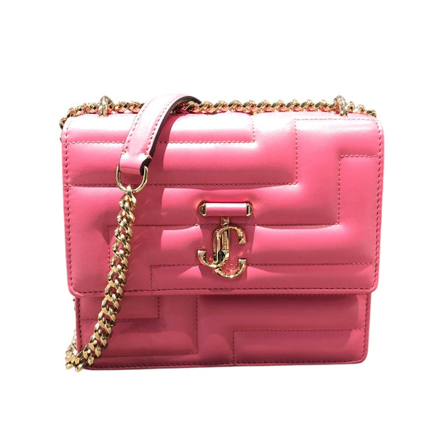 ジミーチュウ JIMMY CHOO ヴァレンヌアヴェニュークワッド キャンディーピンク カーフ レディース ショルダーバッグ