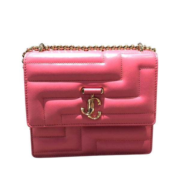 ジミーチュウ JIMMY CHOO ヴァレンヌアヴェニュークワッド キャンディーピンク カーフ レディース ショルダーバッグ